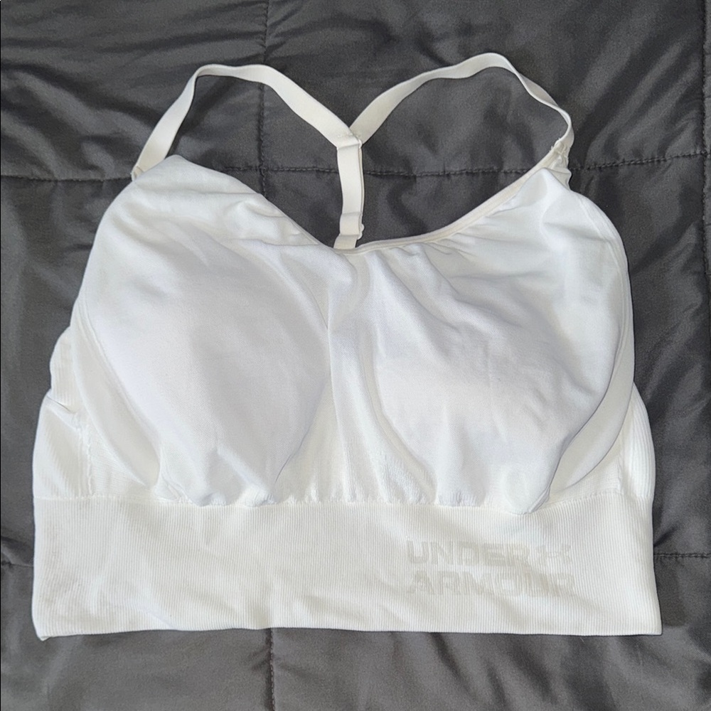Under Armour White Sports Bra